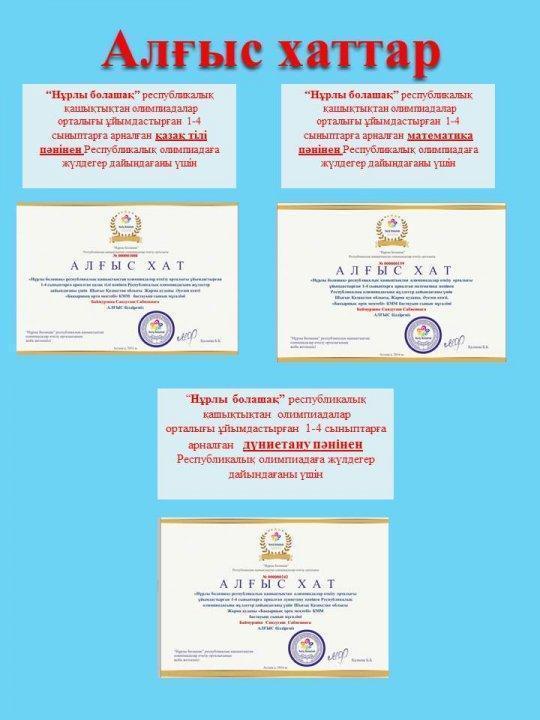 Бақыршық орта мектебінің бастауыш сынып мұғалімі Баймурзина Сандугаш Сабиевна